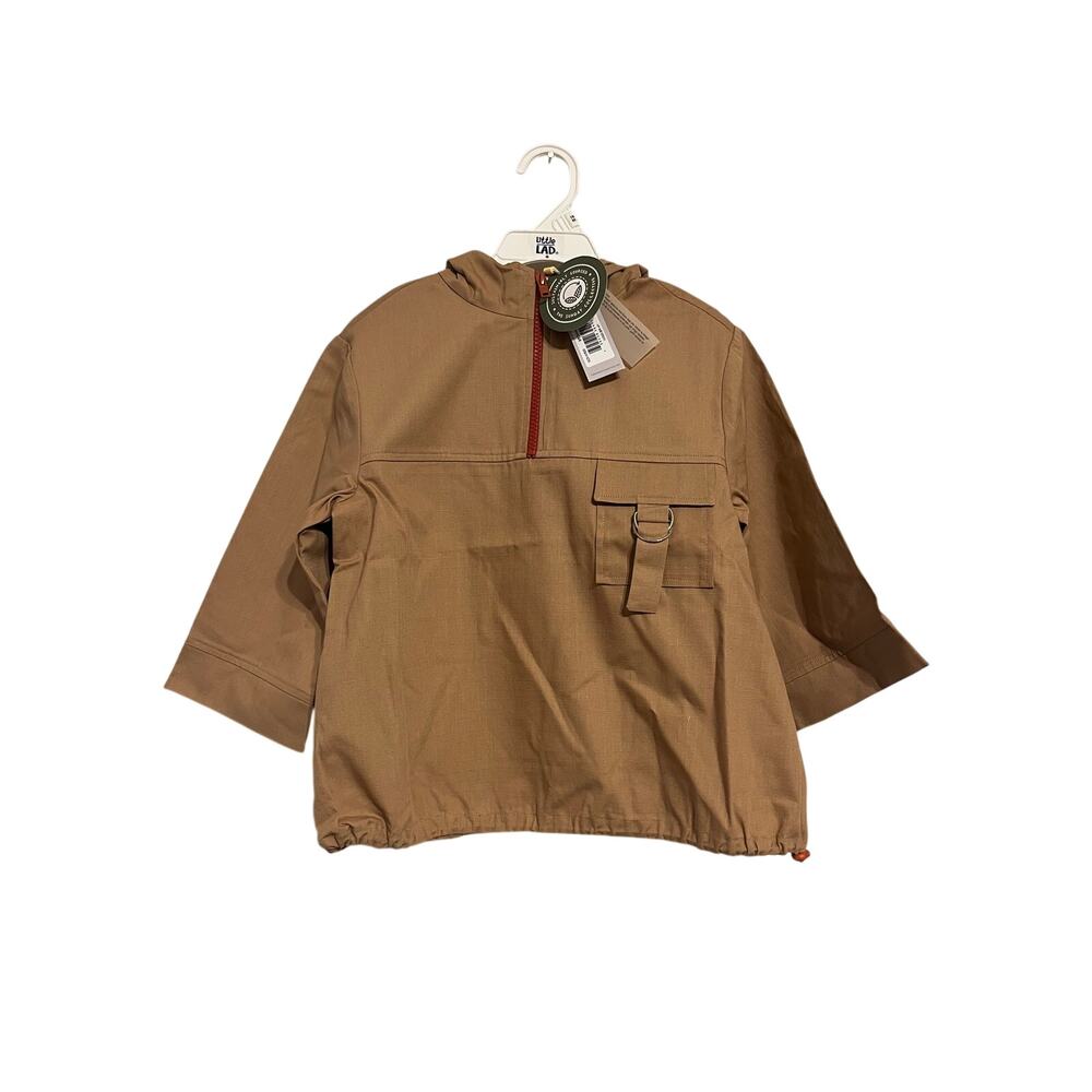 The Sunday Collective Cotton Twill Canvas Quarter Zip Pullover Size 4-5